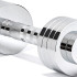 Гантелі регульована Adidas Adjustable Chrome Dumbbell сріблястий Уні 1-5 кг ADWT-11400