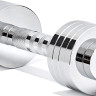 Гантелі регульована Adidas Adjustable Chrome Dumbbell сріблястий Уні 1-5 кг ADWT-11400
