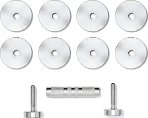Гантелі регульована Adidas Adjustable Chrome Dumbbell сріблястий Уні 1-5 кг ADWT-11400
