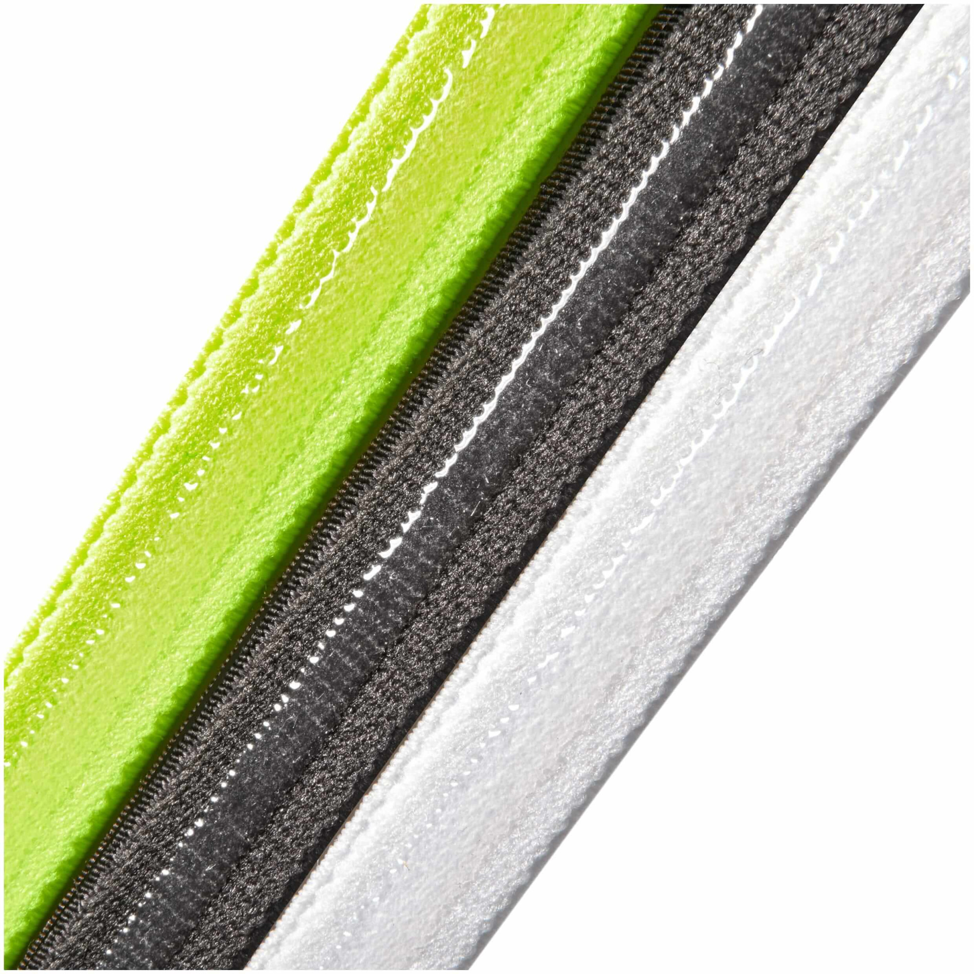 Пов'язка на голову Adidas Hairbands 3pk білий, чорний, зелений Уні One Size ADAC-16197