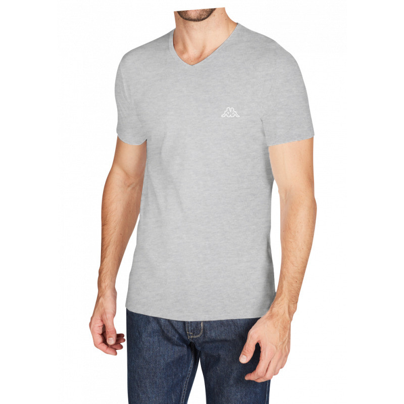 Футболка Kappa T-shirt Mezza Manica Scollo V сірий Чол L K1311 GRIGIOUNITO