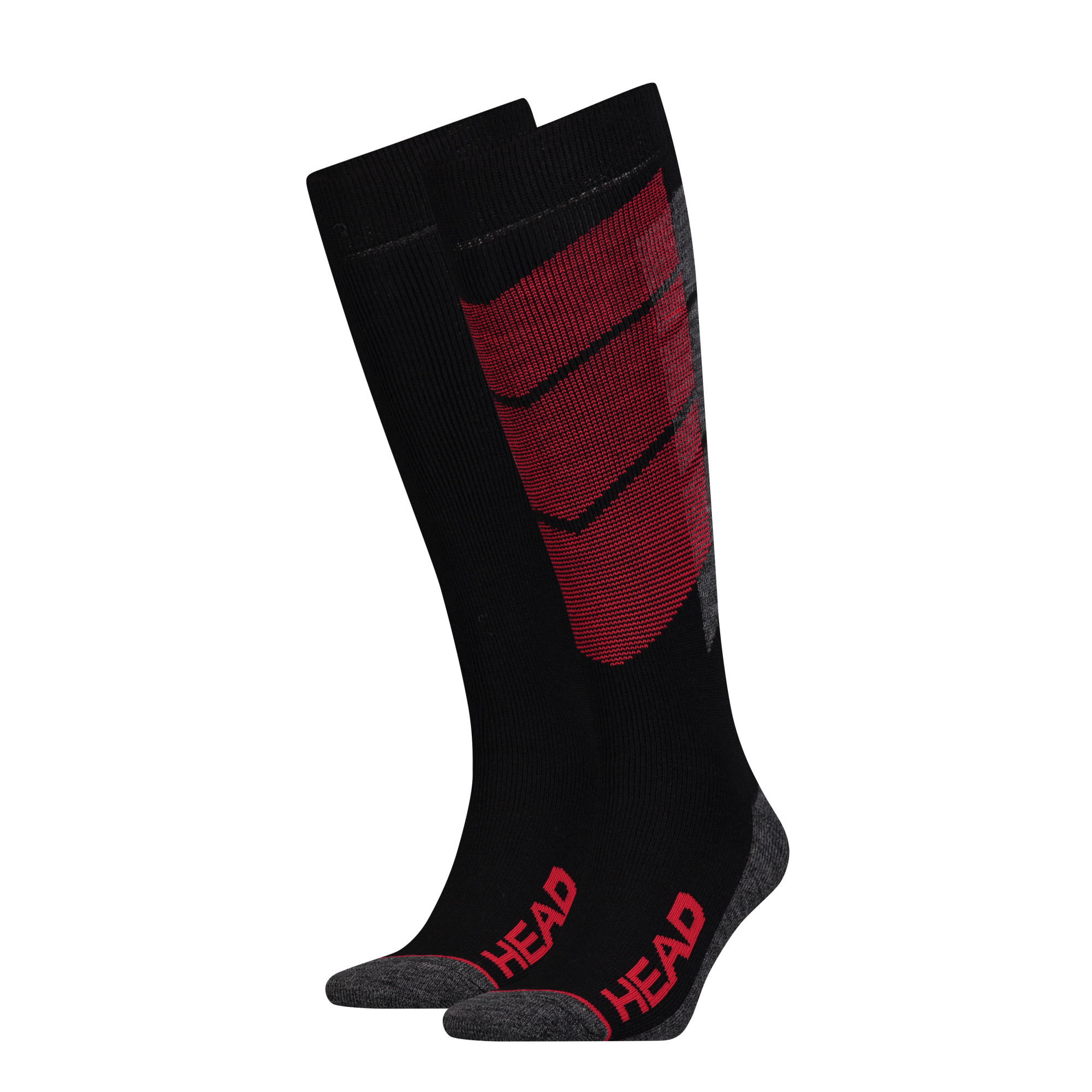 Шкарпетки гірськолижні Head UNISEX SKI GRAPHIC KNEEHIGH 2PPK червоний, сірий Уні 35-38 791005001-118