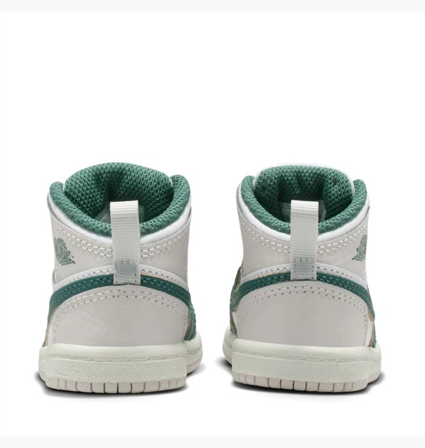 Кросівки дитячі Air Jordan 1 Mid Se White/Green FQ8086-103