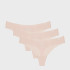 Нижня білизна жіноча Under Armour Pure Stretch Ns Thong Beige 1383893-475 L 1383893-475