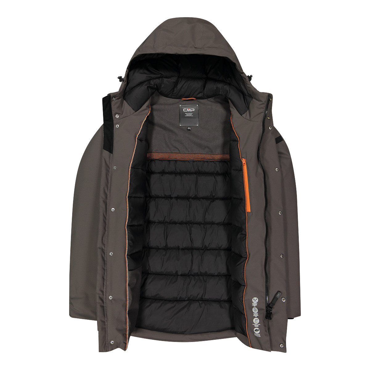 Парка CMP LONG JACKET FIX HOOD TWILL 34K0157-E910