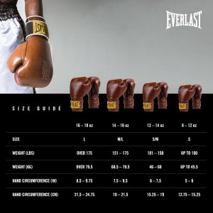 Рукавиці боксерські Everlast 1910 CLASSIC TRAINING GLOVE коричневий Уні 16 унцій P00002503