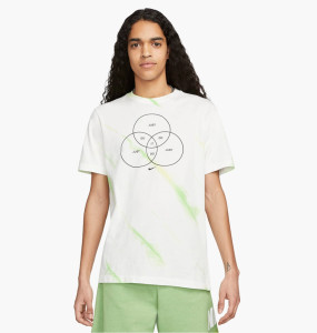 Футболка Nike Tye Dye Shirt GREEN/WHITE DQ1076-100
