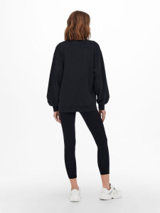 Толстовка ONLLUNI LIFE L/S O-NECK SWT 15243449-Black-Print:BOLT ONLY M Чорний 15243449-BLACK-PRINT:BOLT