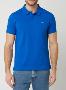 Поло T-shirt  REGULAR FIT 13.1Q1.35.2843-5539 s.Oliver L Синій 13.1Q1.35.2843-5539