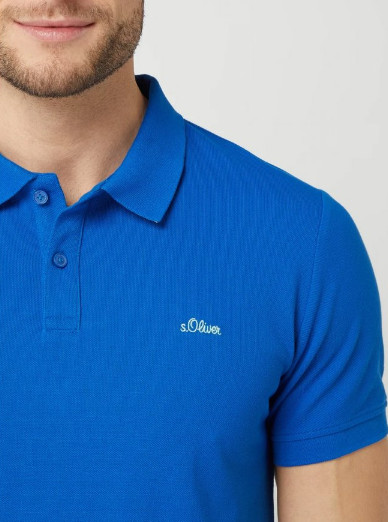 Поло T-shirt REGULAR FIT 13.1Q1.35.2843-5539 s.Oliver L Синій 13.1Q1.35.2843-5539