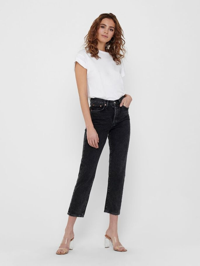 Джинси ONLFINE LIFE HI RISE STRA ANK DNM JEANS 15209444 Black Wash ONLY 27/32 Чорний 15209444BlackWash
