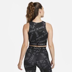 Топ жіночий Nike Pro Dri-Fit Crop Printed Tank Top Black FB5500-010