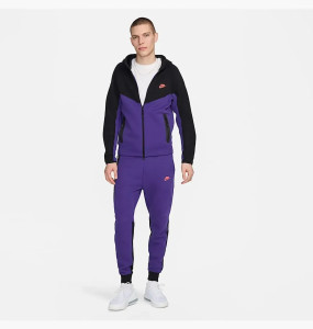 Костюм Nike Tech Fleece (чорно-фіолетовий) HF4432-504_HF4433-504