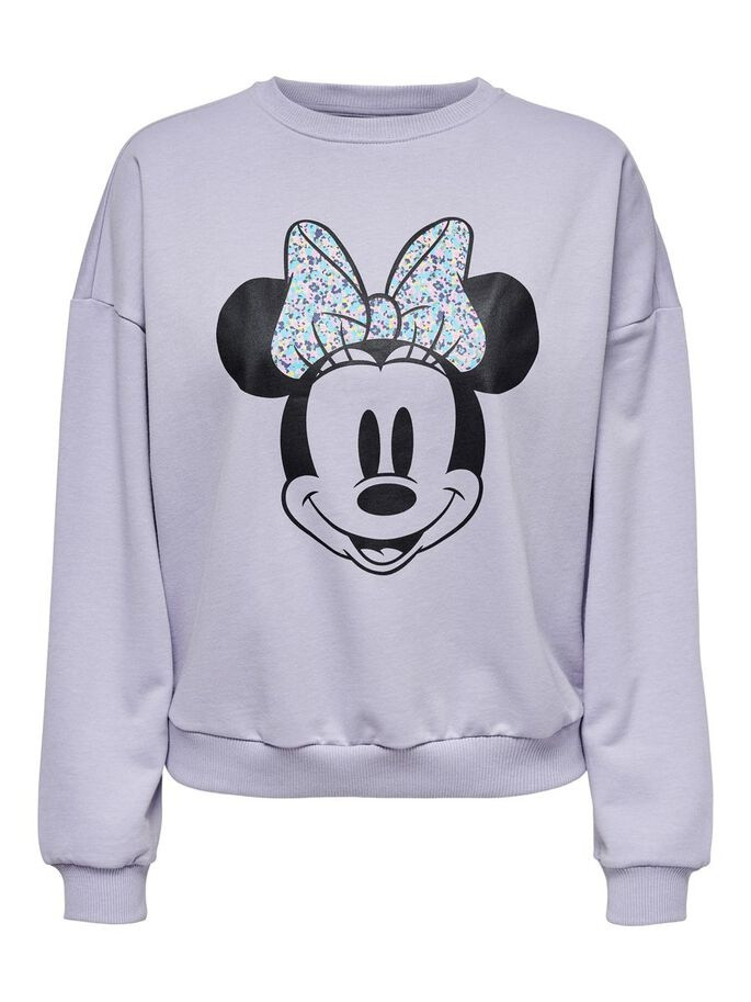 Худі ONLDISNEY LIFE L/S MINNIE FLOWER BOX SWT 15250095-Cosmic Sky-Print:MINNIE HAPPY ONLY L Бузковий 15250095-Cosmic Sky-Print