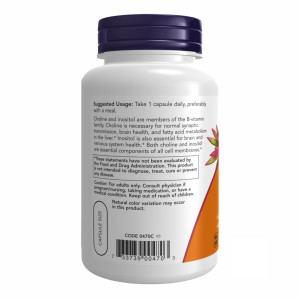 Капсули CHOLINE & INOSITOL 250/250mg - 100 vcaps 2022-10-0004