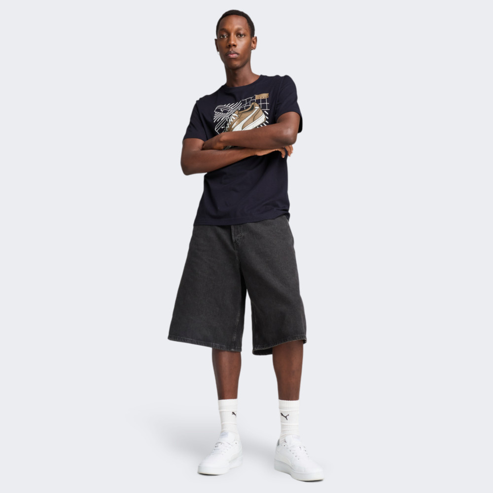 Футболка GRAPHICS Sneaker Tee 68483016 Puma L Темно-синій 68483016