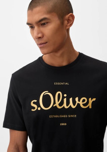 Футболка 2128330.99D2 s.Oliver M Чорний 2128330.99D2