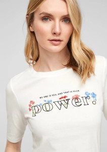 Футболка SLIM FIT 14.103.32.X054-02D2 s.Oliver 34 Білий 14.103.32.X054-02D2