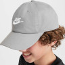 Бейсболка Nike K NK CLUB CAP US CB FUT WSH сірий One Size (FB5063-073) FB5063-073