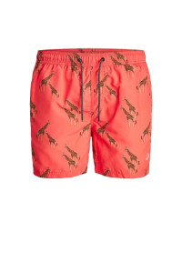 Шорти для плавання JJIBALI JJSWIMSHORTS AKM SAFARI 12184787 Hot Coral Jack&Jones L Кораловий 12184787HOTCORAL