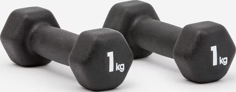 Гантелі Adidas Dumbbells чорний Уні 1 кг ADWT-11401-NL