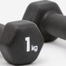 Гантелі Adidas Dumbbells чорний Уні 1 кг ADWT-11401-NL