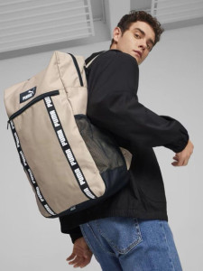 Рюкзак Puma EvoESS Box Backpack 24L чорний, бежевий Уні 30x15x48 см 090340-02