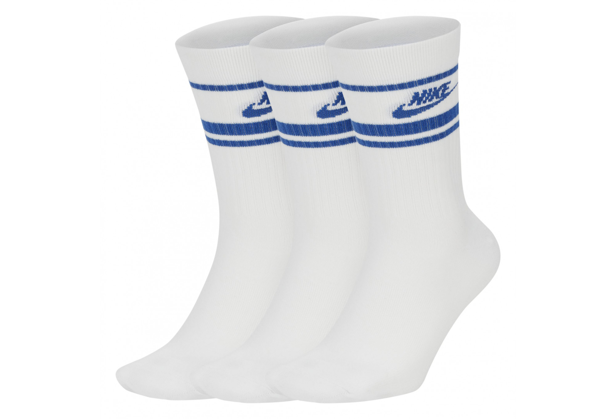 Шкарпетки Nike U NK NSW EVERYDAY ESSENTIAL CR 3PR білий, синій Уні 34-38 DX5089-105
