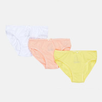 Труси Lula Castagnette SLIP X3 ENFANT FILLE  LULU білий, рожевий, жовтий Діт 4/5 83890483-2