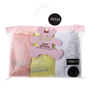 Труси Lula Castagnette SLIP X3 ENFANT FILLE LULU білий, рожевий, жовтий Діт 4/5 83890483-2