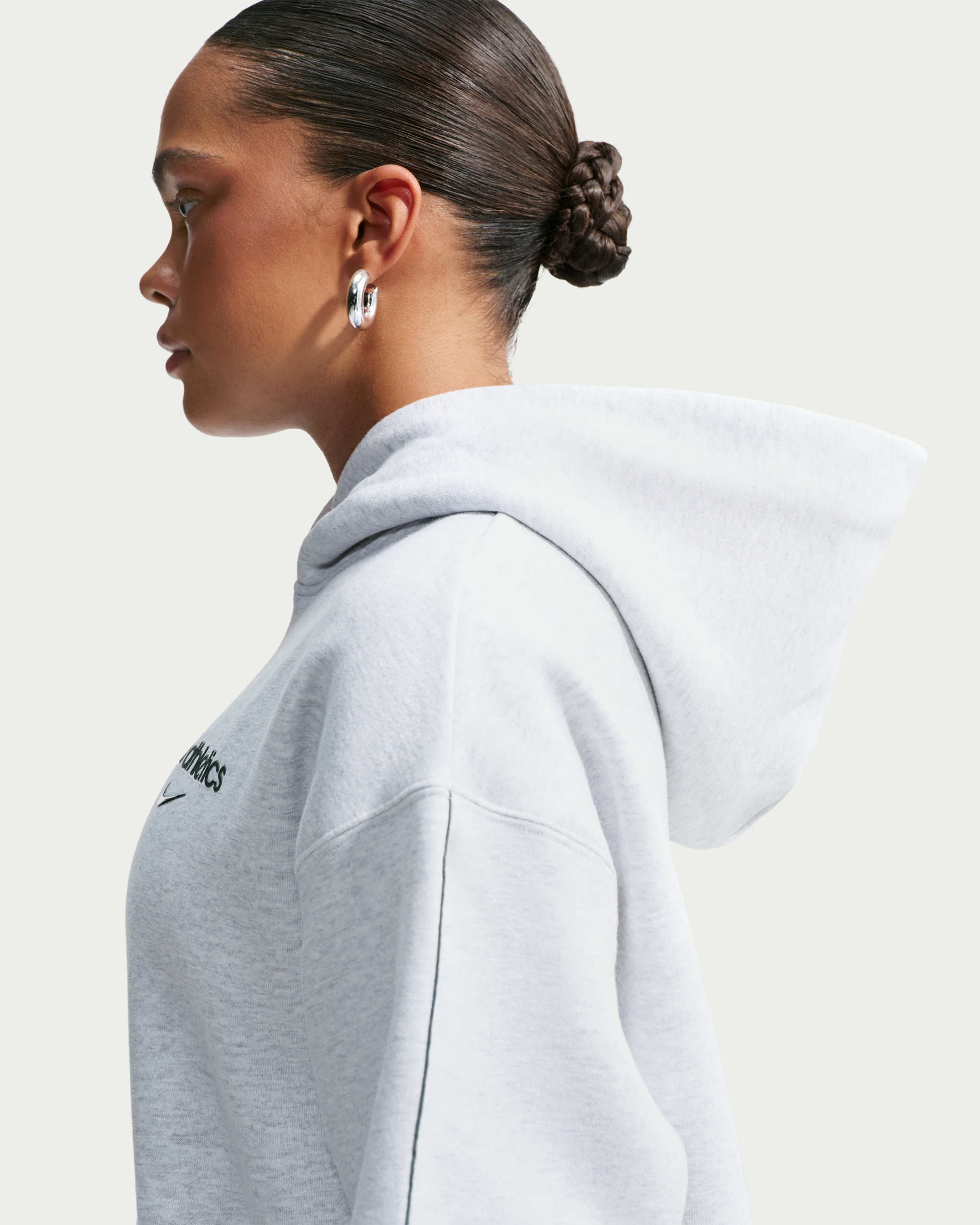 Толстовка Nike W STDO FLC OS PO HDY GLS IU3725-051