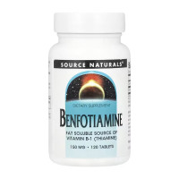 Таблетки Source Naturals Benfotiamine 150mg - 120 tabs 2023-10-5890