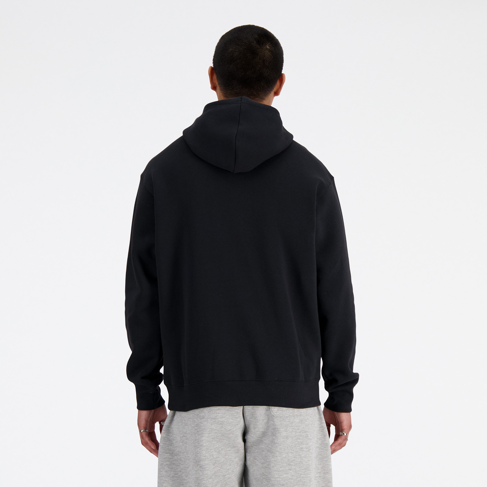 Худі чоловіче New Balance Brushed Back Small Logo Hoodie Black MT41511BK L MT41511BK