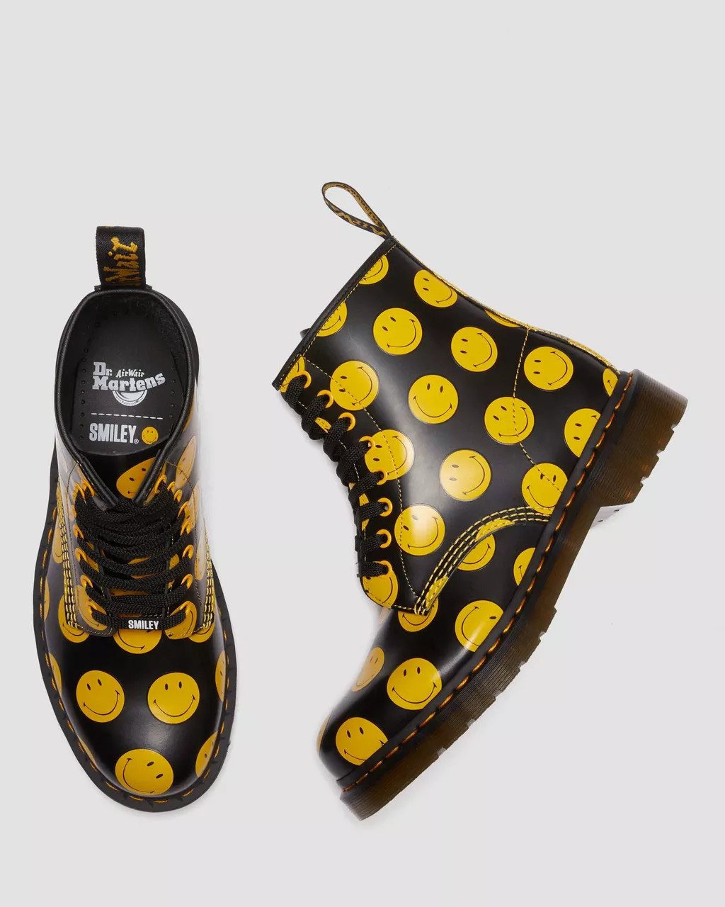 Черевики Dr. Martens 1460 Smiley Black Smooth 31389005