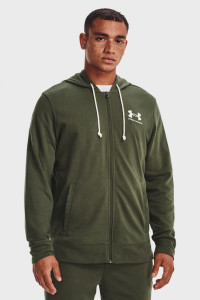 Толстовка UA Rival Terry LC FZ 1370409-390 Under Armour S Хакі 1370409-390