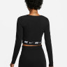 Лонгслів жіночий Nike Tape Long-Sleeve Crop Top Black Dx2315-010 DX2315-010