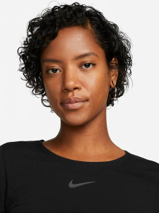 Лонгслів жіночий Nike Tape Long-Sleeve Crop Top Black Dx2315-010 DX2315-010