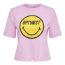 Футболка ONLSMILEY LIFE S/S TOP BOX JRS 15232818 Lilac Sachet OPTIMIST ONLY L Розовий 15232818LILACSACHETOPTIMI