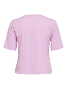 Футболка ONLSMILEY LIFE S/S TOP BOX JRS 15232818 Lilac Sachet OPTIMIST ONLY L Розовий 15232818LILACSACHETOPTIMI