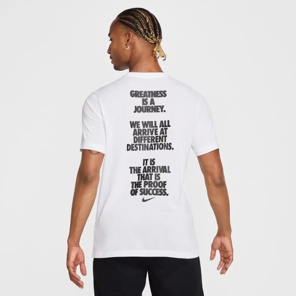 Футболка чоловіча Nike Dri-Fit Tee Verbiage White HJ3613-100