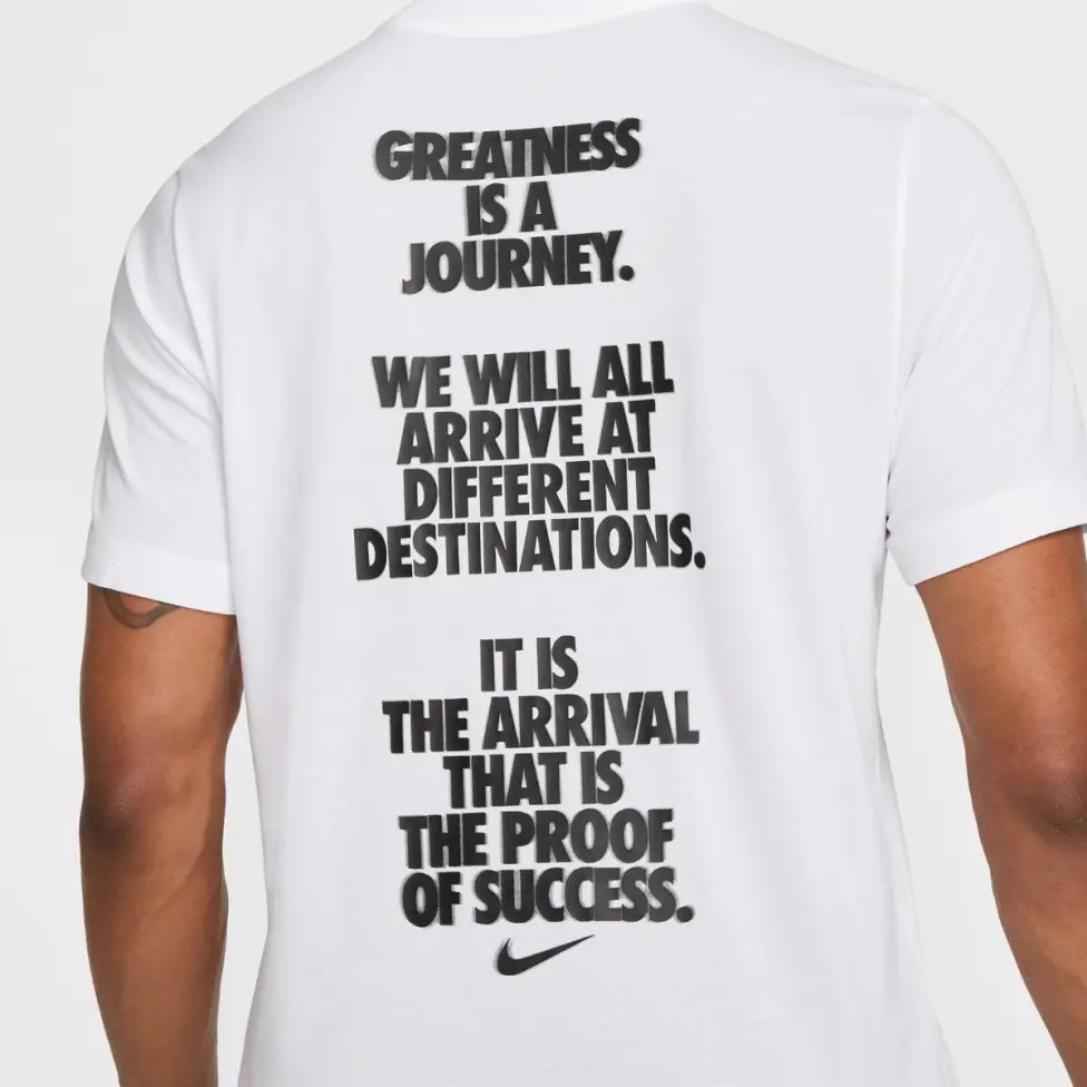 Футболка чоловіча Nike Dri-Fit Tee Verbiage White HJ3613-100