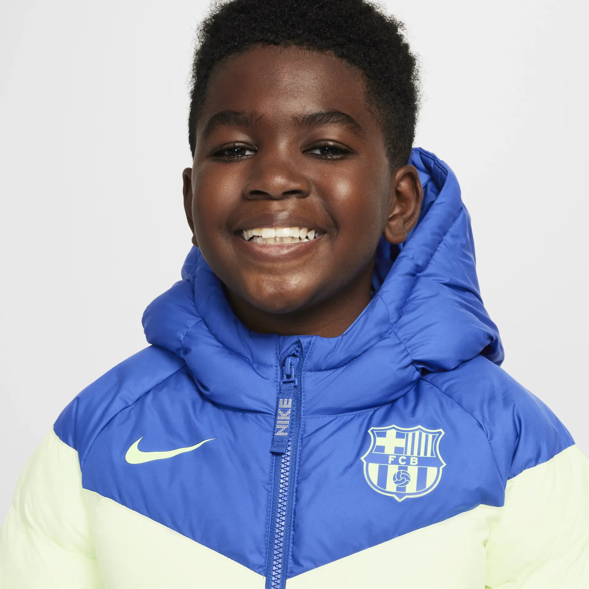 Пуховик дитячий Nike Sportswear Fcb Blue FQ3423-417