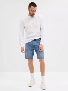 Шорти джинсові V-STRAIGHT DENIM SHORT RIVER 602502-00 GAP 30 Синій 602502-00
