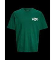 Футболка Jack & Jones JJEBRADLEY VARSITY BACK TEE SS O-NECK 12270056-Evergreen