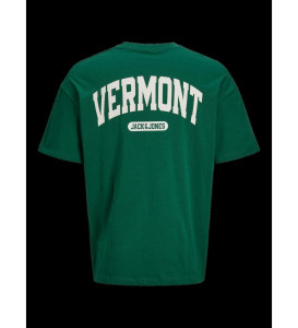 Футболка Jack & Jones JJEBRADLEY VARSITY BACK TEE SS O-NECK 12270056-Evergreen