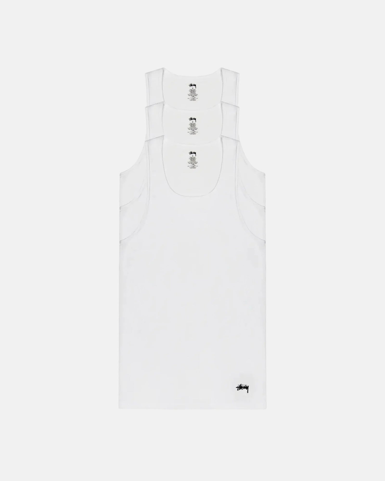 Майка Stussy TANK UNDERSHIRTS 3 PACK 1140330-WHITE