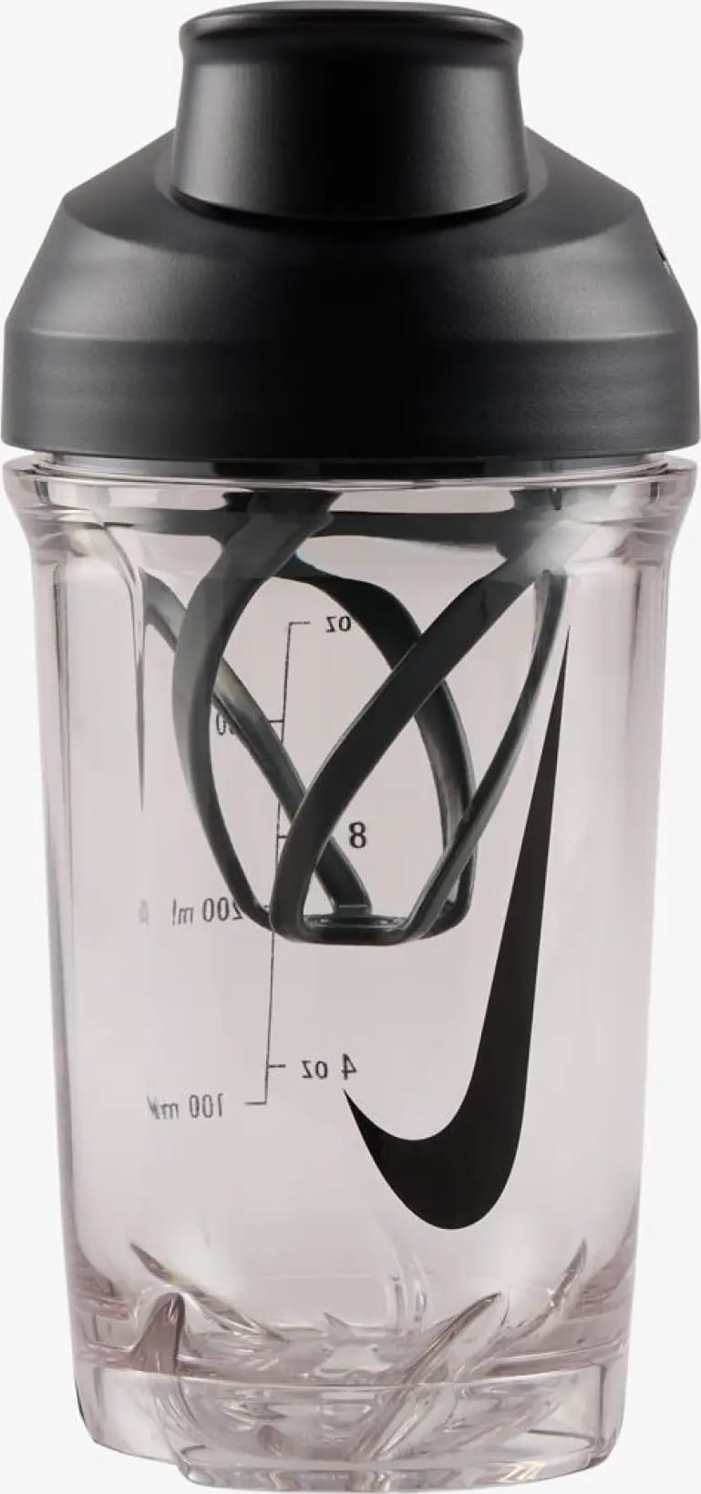 Пляшка Nike TR RECHARGE SHAKER BOTTLE 16 OZ прозорий, чорний 470 мл N.101.2242.988.16