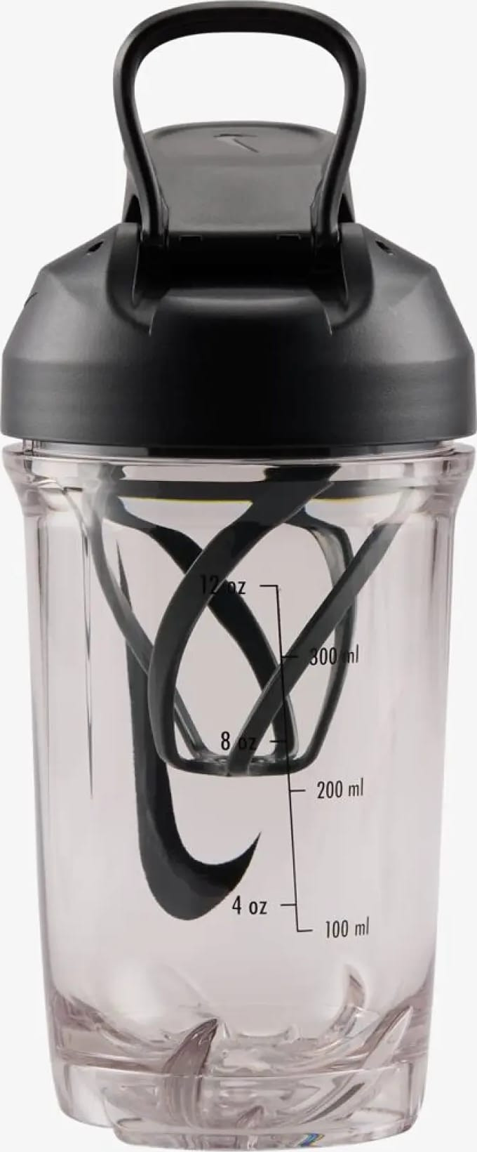 Пляшка Nike TR RECHARGE SHAKER BOTTLE 16 OZ прозорий, чорний 470 мл N.101.2242.988.16