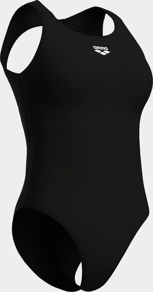 Купальник закритий для жінок Arena O BACK SWIMSUIT SOLID ONE PIEC чорний, білий Жін 38 010648-501