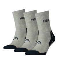 Шкарпетки Head PERFORMANCE SHORT CREW 3PPK UNISEX сірий, синій Уні 35-38 741019001-650